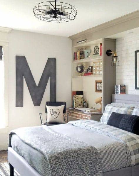 Oversized letter wall art 