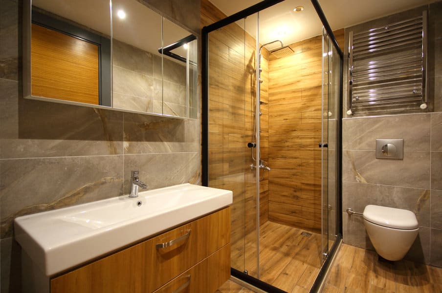 Rustic wet room ideas